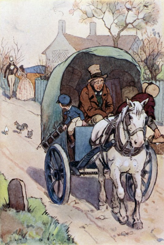David Copperfield için çizim (renkli taş) by F. M. B. Blaikie