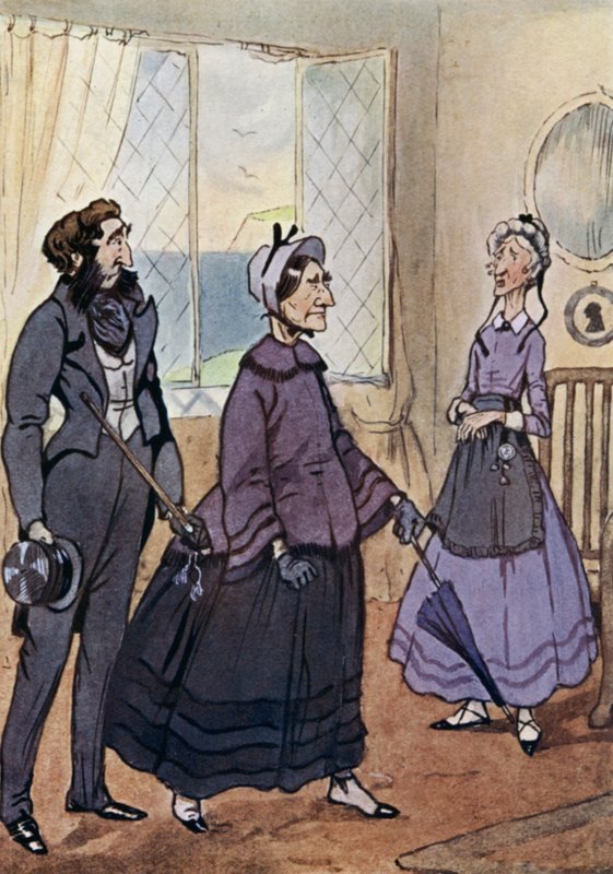David Copperfield için çizim (renkli taş) by F. M. B. Blaikie