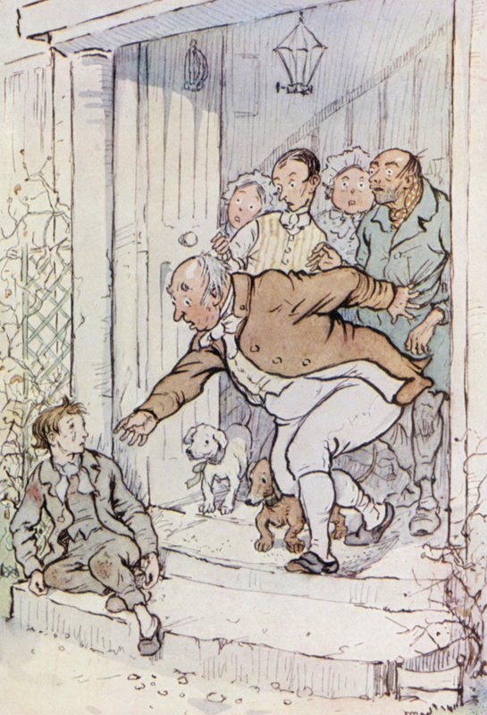 Oliver Twist (renkli taş) için çizim by F. M. B. Blaikie