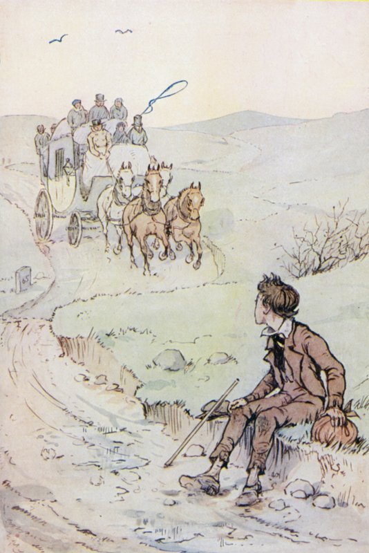 Oliver Twist (renkli taş) için çizim by F. M. B. Blaikie