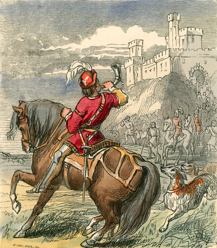 Earl Douglas advancing with his men by F. Tayler