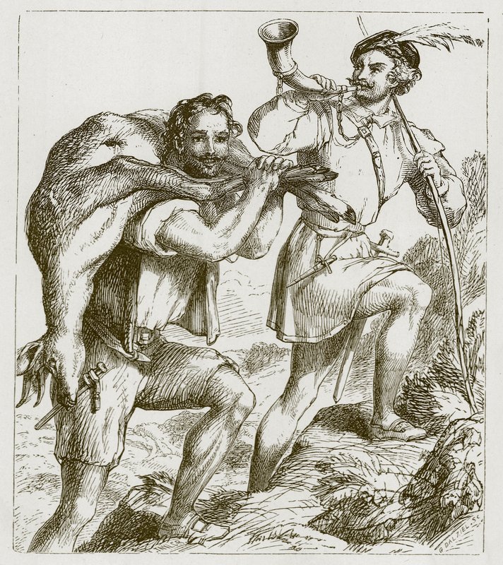 Robin Hood ve Küçük John by F. Tayler