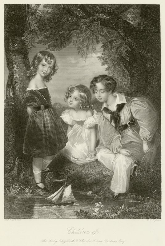 Children of the Lady Elizabeth and Charles Scrase Dickens  by Fanny Corbaux