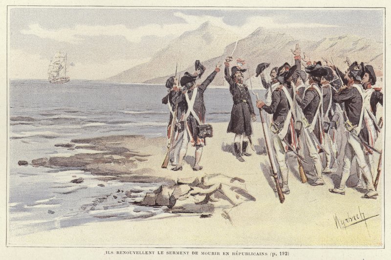 Cumhuriyetçiler ölmek için yeminlerini yeniliyor by Felicien baron de Myrbach Rheinfeld