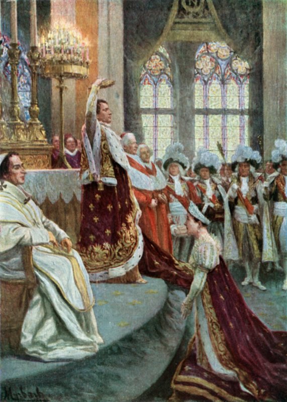 Notre Dame'daki taç giyme töreni by Felicien baron de Myrbach Rheinfeld