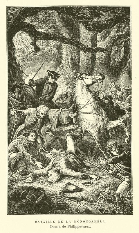 Monongahela Savaşı, 1755 by Felix Philippoteaux