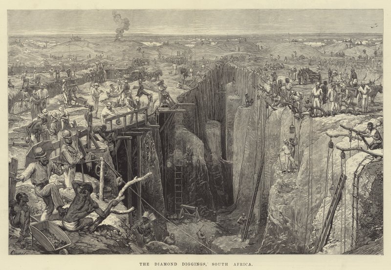 Elmas Kazıları, Güney Afrika by Felix Regamey