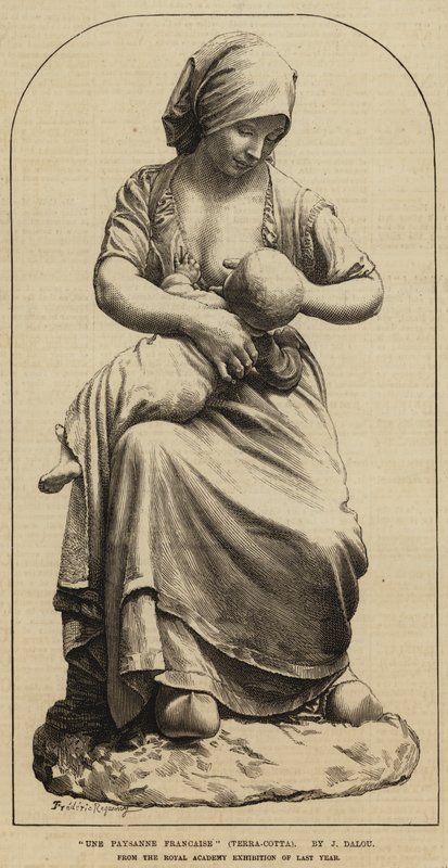 Bir Fransız Köylü, Terra-Cotta by Felix Regamey