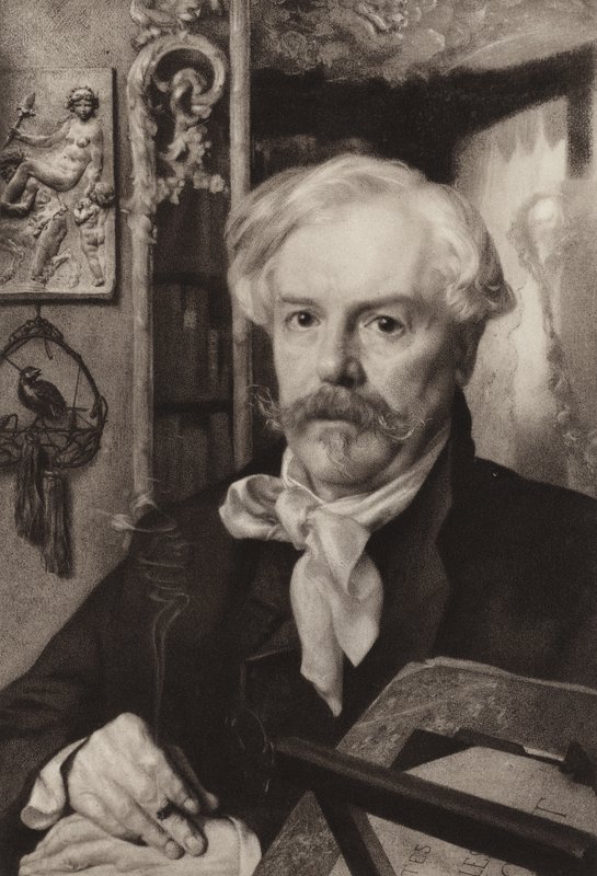 Edmond de Goncourt (gravür) by Felix Bracquemond