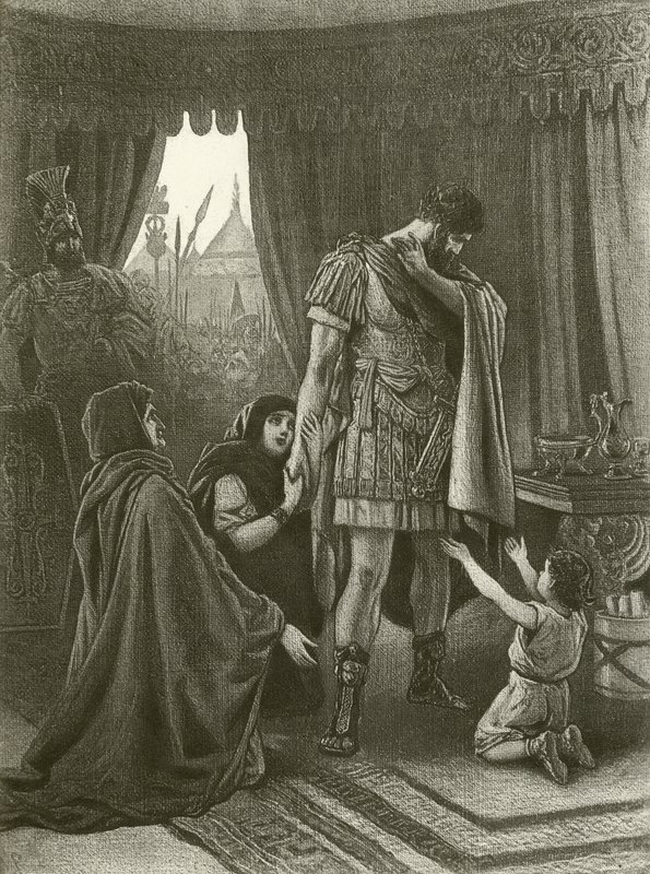 Coriolanus. Perde V, Sahne III (gravür) by Felix Octavius Carr Darley