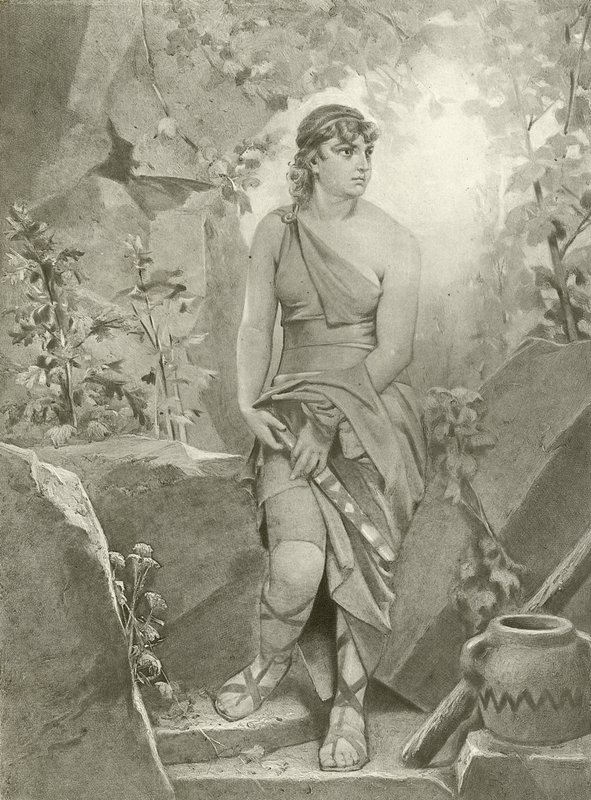 Cymbeline. Perde III, Sahne VI (gravür) by Felix Octavius Carr Darley