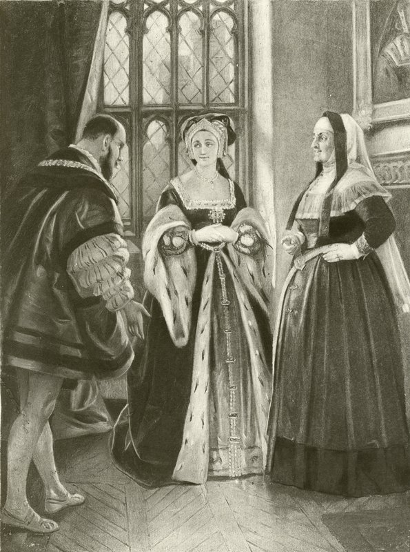 Kral Henry VIII. Perde II, Sahne III (gravür) by Felix Octavius Carr Darley