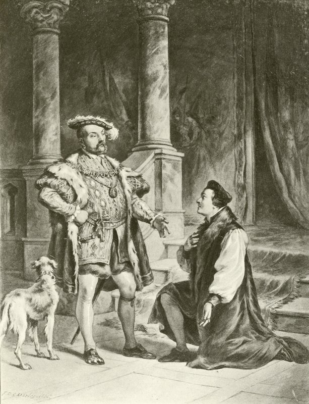 Kral Henry VIII. Perde V-Sahne I (gravür) by Felix Octavius Carr Darley