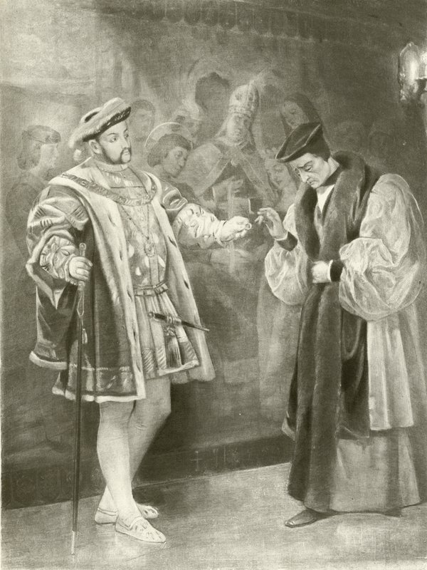 Kral Henry VIII. Perde V, Sahne I (gravür) by Felix Octavius Carr Darley