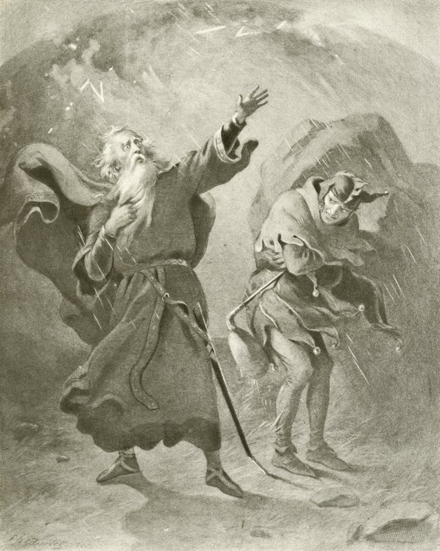 Kral Lear. Perde III, Sahne II (gravür) by Felix Octavius Carr Darley