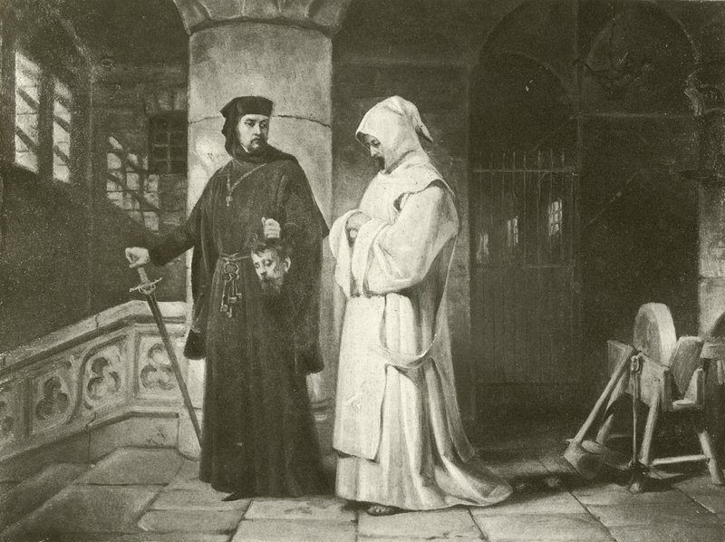 Ölçü için Ölçü. Perde IV-Sahne III (gravür) by Felix Octavius Carr Darley