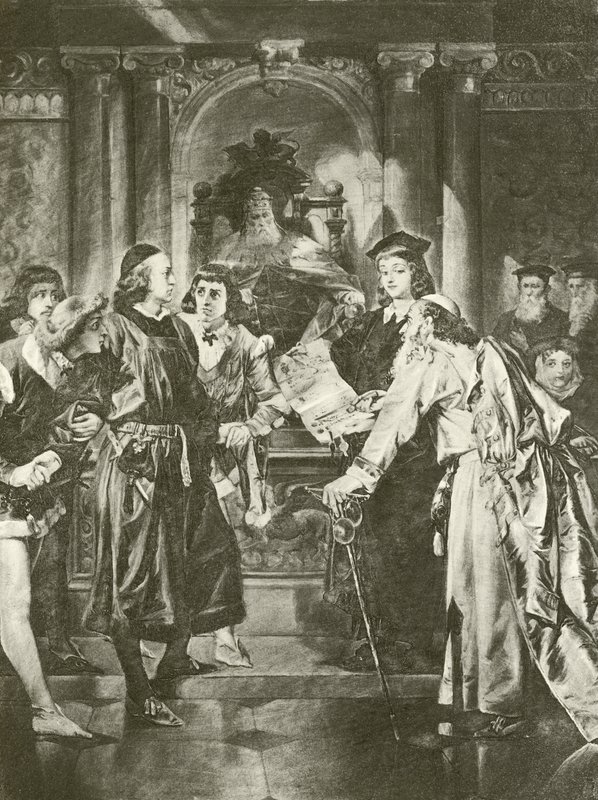 Merchant of Venice. Act IV-Scene I (gravure) by Felix Octavius Carr Darley