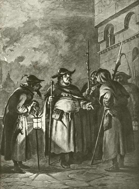 Much Ado about Nothing. Act III, Scene III (gravure) by Felix Octavius Carr Darley