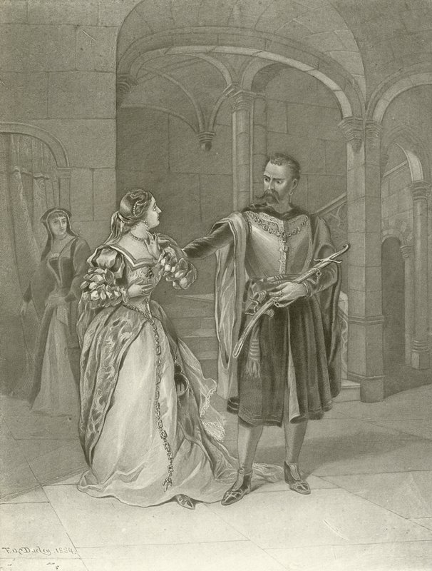 Otello. Perde IV, Sahne II (gravür) by Felix Octavius Carr Darley