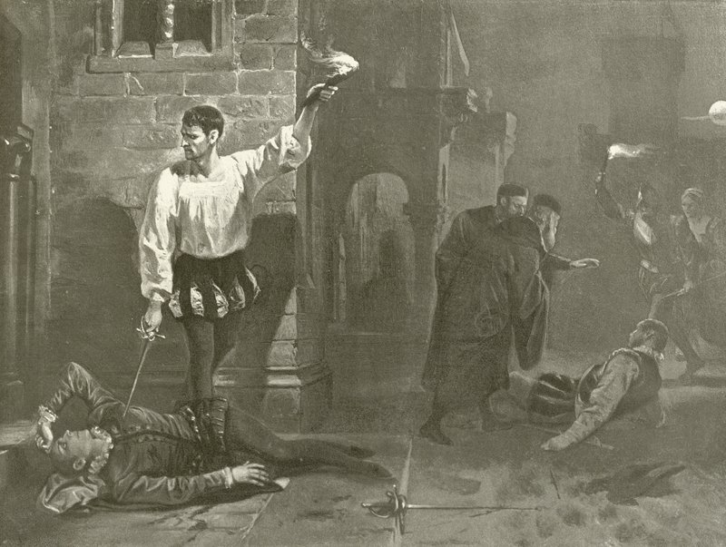 Otello. Perde V, Sahne I (gravür) by Felix Octavius Carr Darley