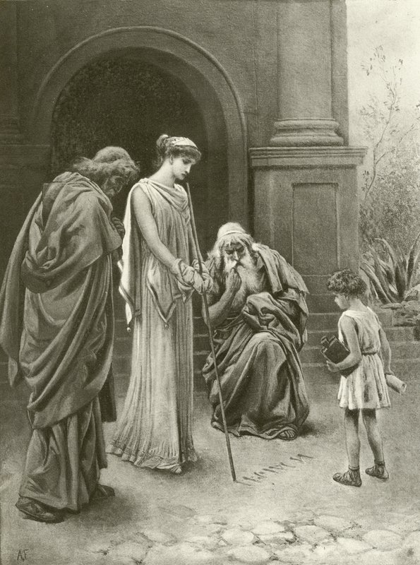 Titus Andronikus. Perde IV-Sahne I (gravür) by Felix Octavius Carr Darley