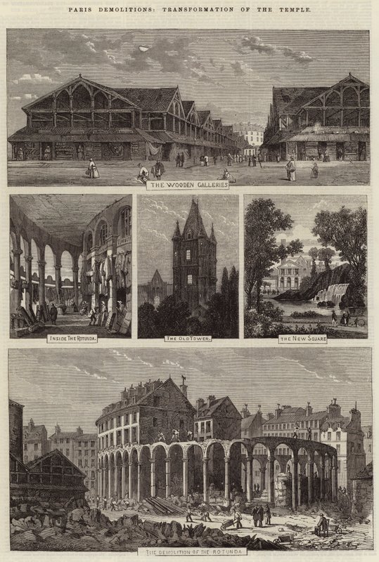 Paris Yıkımları, Tapınağın Dönüşümü by Felix Thorigny