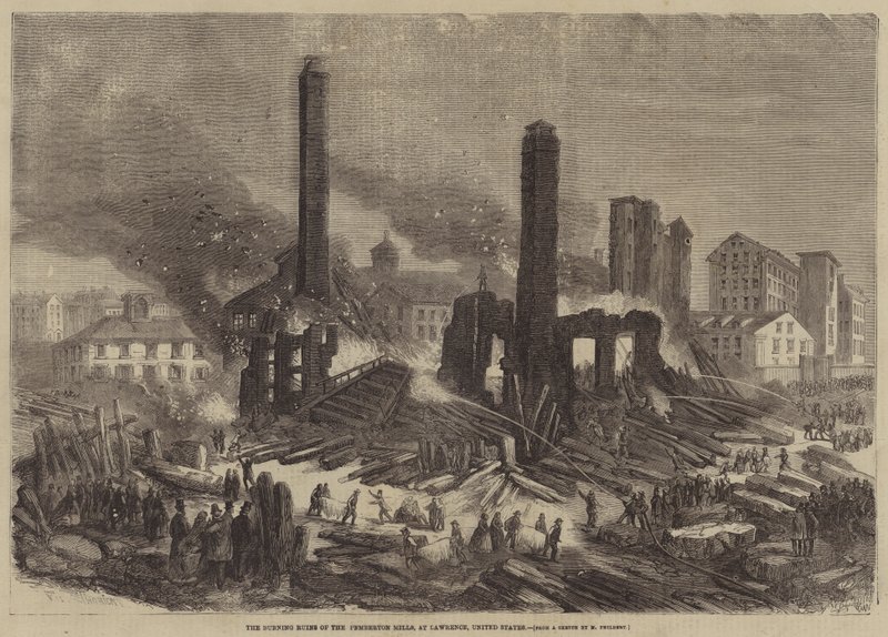 Pemberton Mills'in Yanan Harabeleri, Lawrence, Amerika Birleşik Devletleri by Felix Thorigny