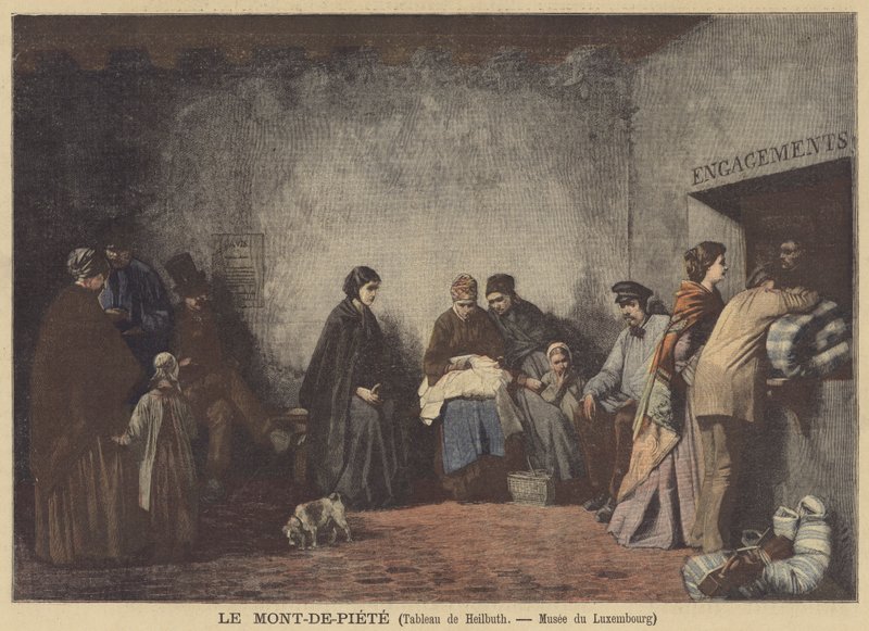 Le Mont-de-Piete (Tefeci Dükkanı) by Ferdinand Heilbuth
