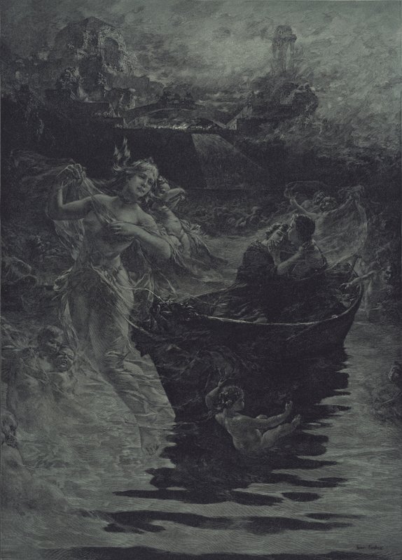 Bir Rüya (gravür) by Ferdinand Pacher