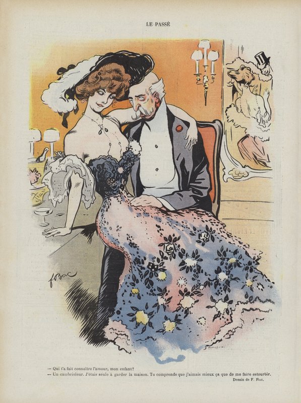 Le Rire için İllüstrasyon (renkli lito) by Ferdinand Sigismund Bac