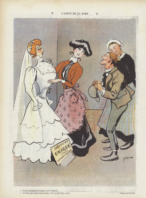 Le Rire için İllüstrasyon (renkli lito) by Ferdinand Sigismund Bac