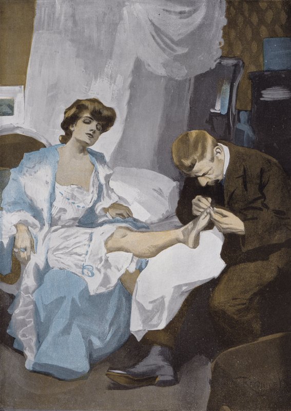 Pedicure  by Ferdinand von Reznicek