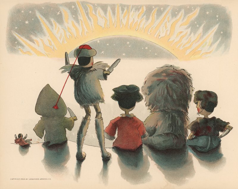 Golliwoggs Kutup Maceraları için İllüstrasyon by Florence K. Upton