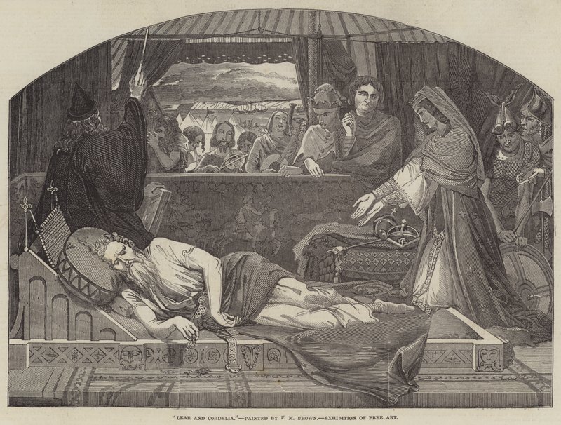 Lear ve Cordelia by Ford Madox Brown