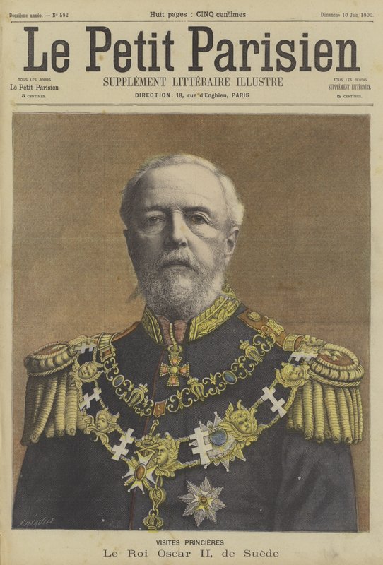Oscar II, İsveç Kralı by Fortune Louis Meaulle