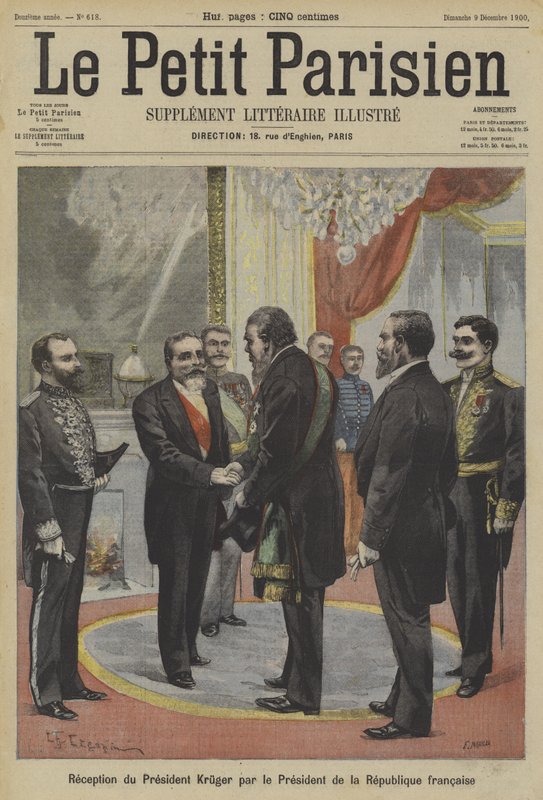 Fransa Cumhurbaşkanı Emile Loubet, Transvaal eski Başkanı Paul Kruger
