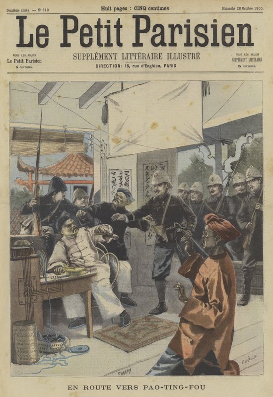 Boxer İsyanı: Baoding, Çin yolunda by Fortune Louis Meaulle