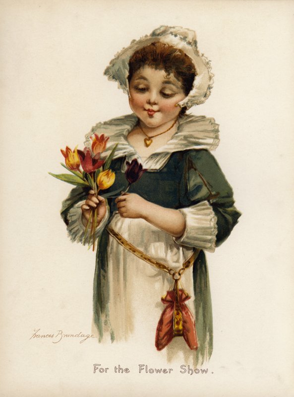 Çiçek gösterisi için (renkli lito) by Frances Brundage