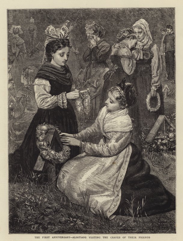 Birinci Yıldönümü, Alsaslılar Dostlarının Mezarlarını Ziyaret Ediyor by Francis Wilfred Lawson