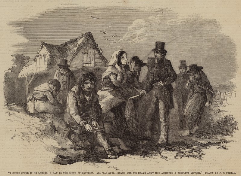 Daha fazla dayanamadım, Çatışma Sahnesine koştum, Her Şey Bitti, Keane ve Cesur Ordusu Tam Zafere ulaştı. by Francis William Topham