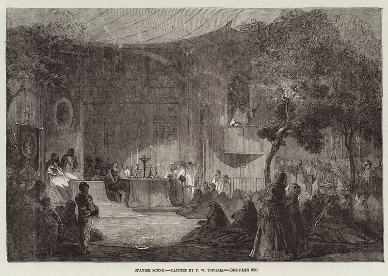 İspanyol Sahnesi by Francis William Topham