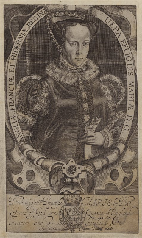 Mary, İskoç Kraliçesi (gravür) by Francis (after) Delaram