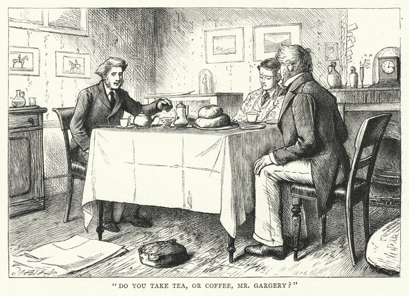 Charles Dickens tarafından Büyük Beklentiler için İllüstrasyon (gravür) by Francis Arthur Fraser
