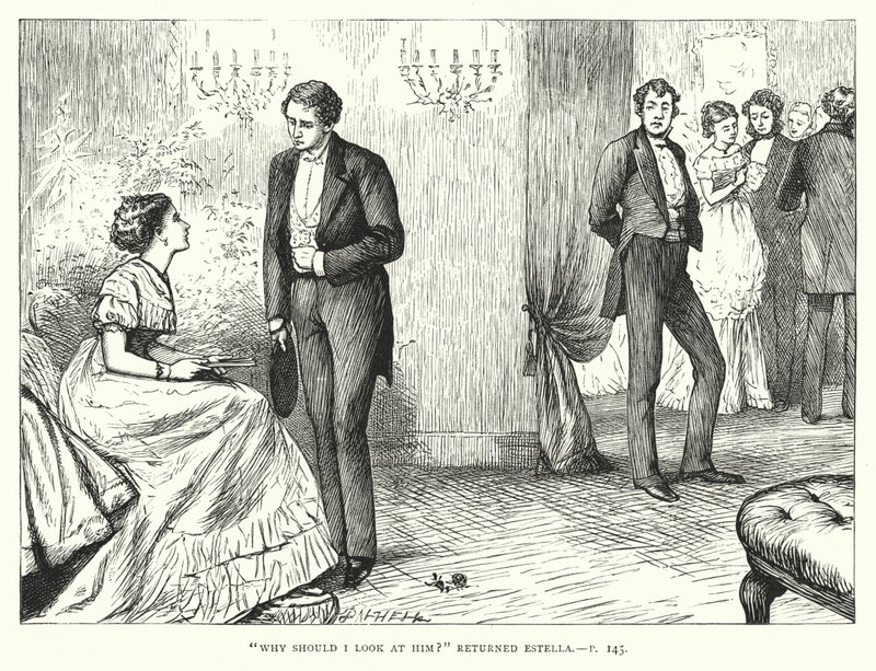 Charles Dickens tarafından Büyük Beklentiler için İllüstrasyon (gravür) by Francis Arthur Fraser