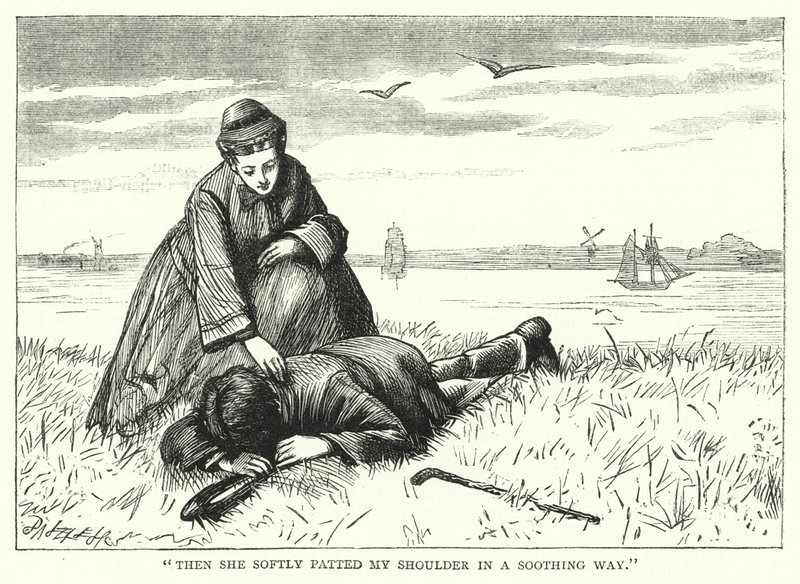 Charles Dickens tarafından Büyük Beklentiler için İllüstrasyon (gravür) by Francis Arthur Fraser