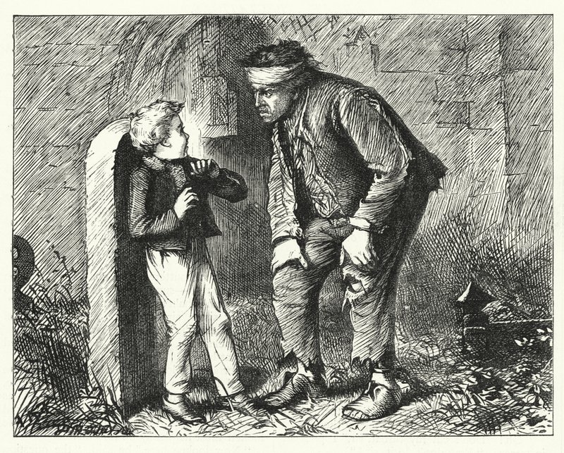 Charles Dickens tarafından Büyük Beklentiler için İllüstrasyon (gravür) by Francis Arthur Fraser