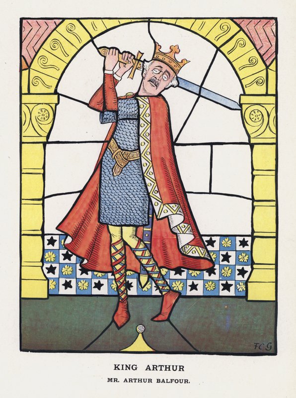 Kral Arthur, Bay Arthur Balfour (renkli taş) by Francis Carruthers Gould