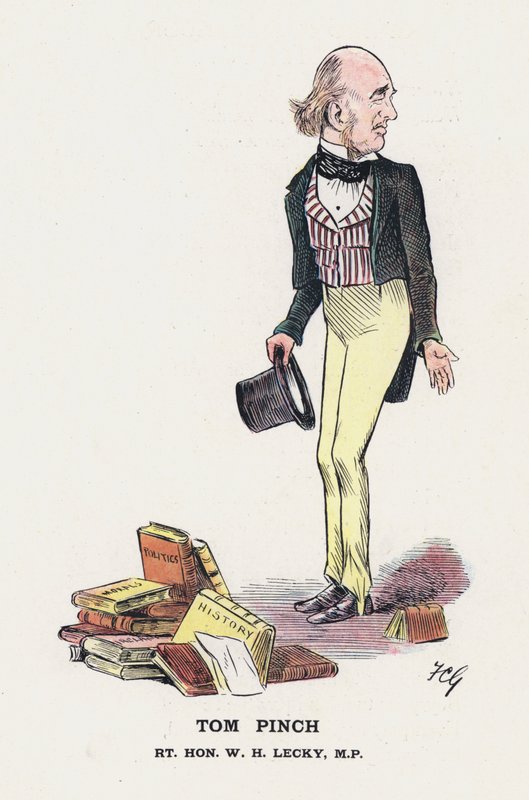 Tom Pinch, Rt Hon WH Lecky (renkli taş) by Francis Carruthers Gould
