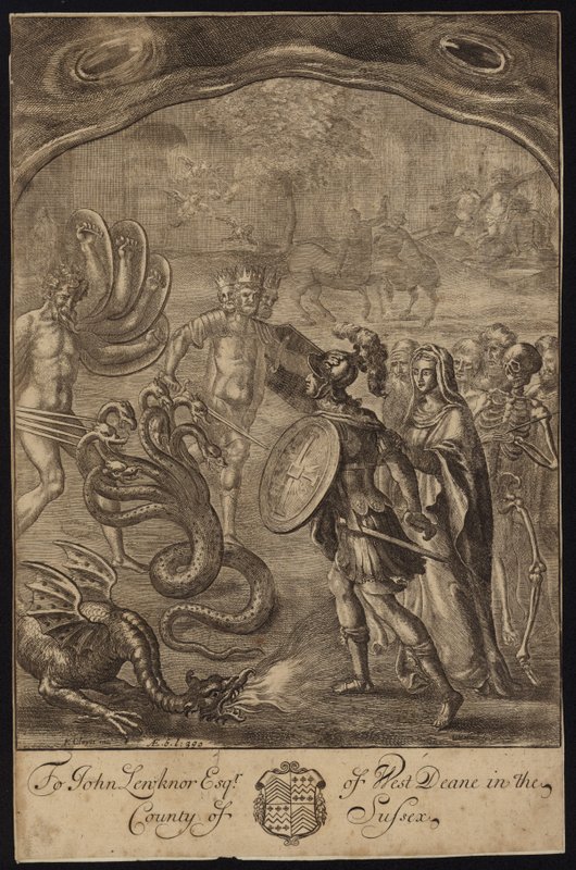 Aeneas, Sybil, Centaurlar, Geryon, Briareus, Hydra, Chimaera by Francis Cleyn