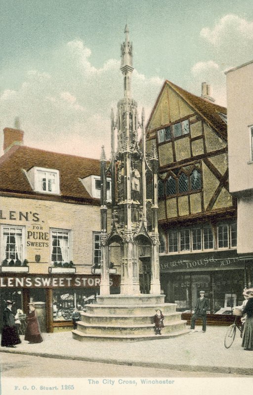 Şehir Haçı, Winchester (renkli fotoğraf) by Francis G. O. Stuart